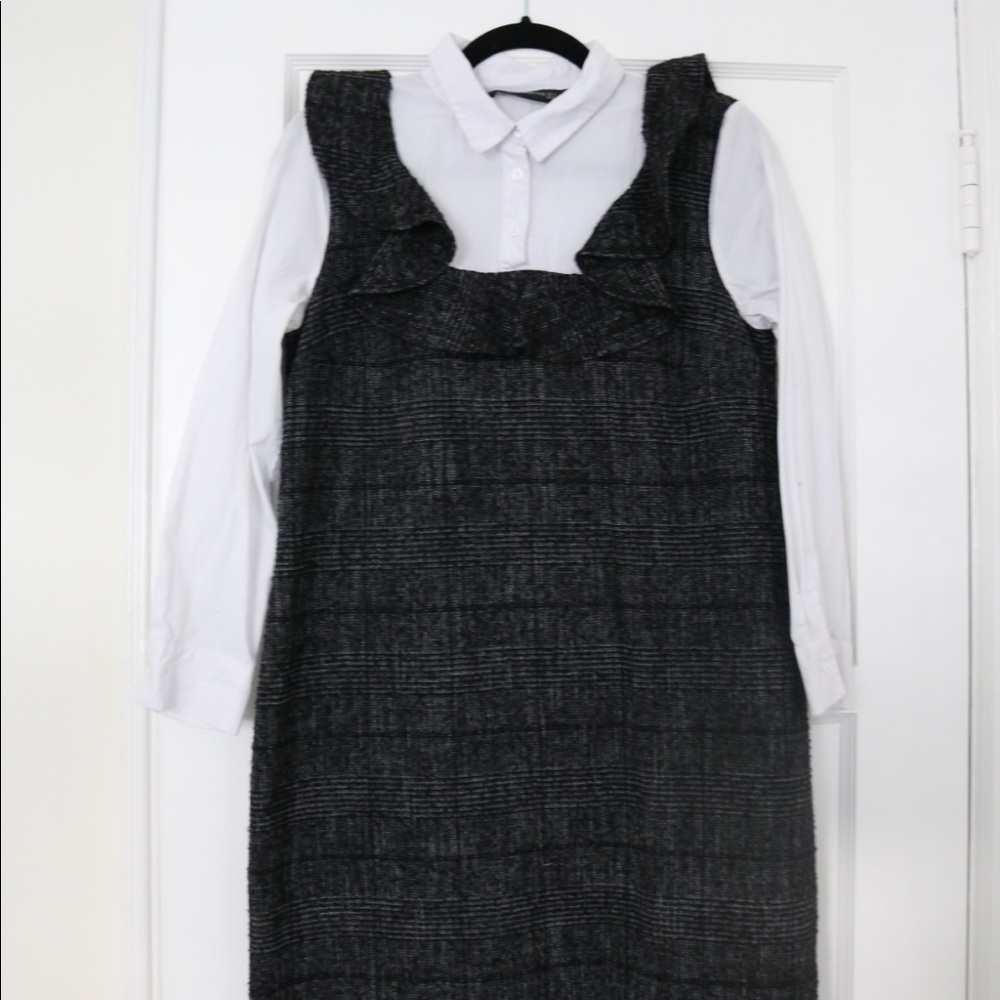 Zara Knit Ruffle Dress